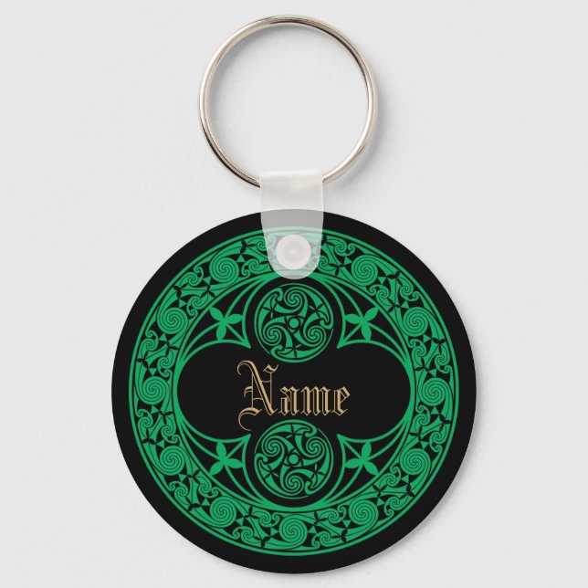 Celtic Irish Personalised Name Key Ring (Front)