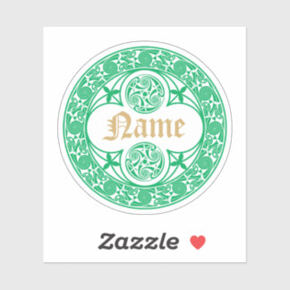 Celtic Irish Personalised Name Template