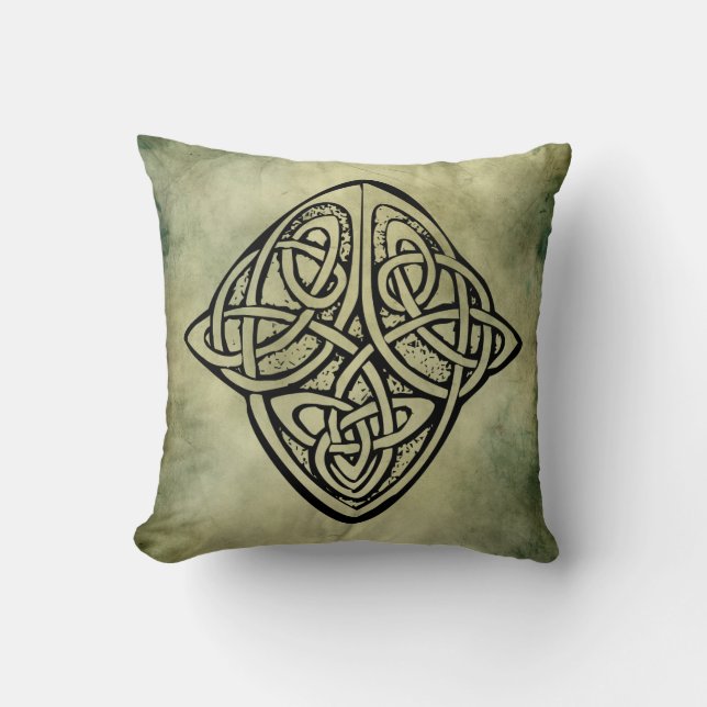 celtic irish sacred symbols cushion (Front)