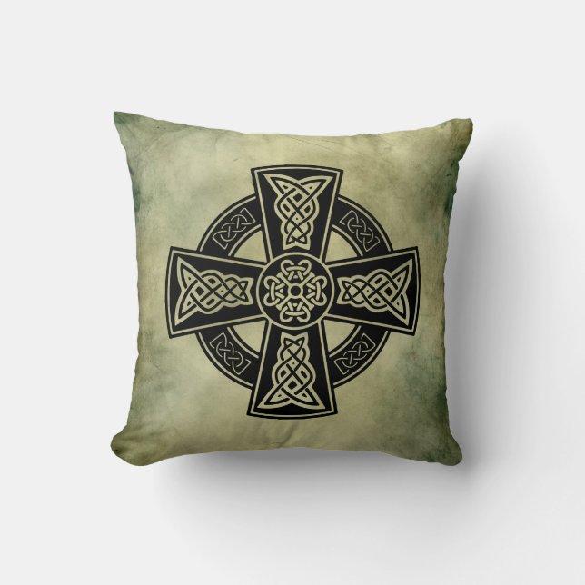 celtic irish sacred symbols cushion (Front)
