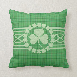 Celtic Irish Shamrock MoJo 12 X 12 Throw  Pillow