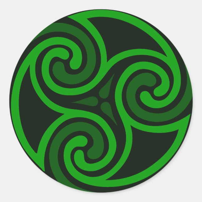 Celtic Irish Swirl Sticker (Front)