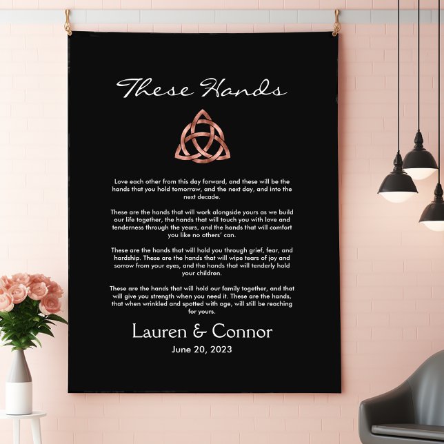 Celtic Irish Wedding Vows Handfasting Ceremony Tapestry (Celtic Irish Wedding Handfasting Ceremony tapestry.)