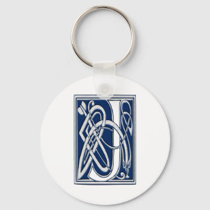 Celtic J Monogram Key Ring