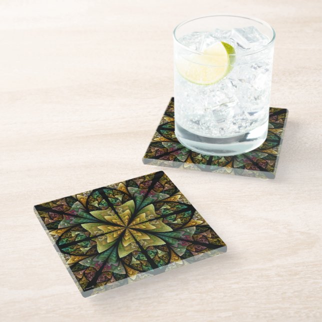 Celtic Journey Glass Coaster (Angled)