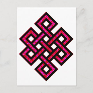 Celtic Knot 10 Red Postcard