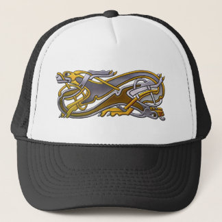 Celtic Knot 2 dogs – gold and silver Trucker Hat