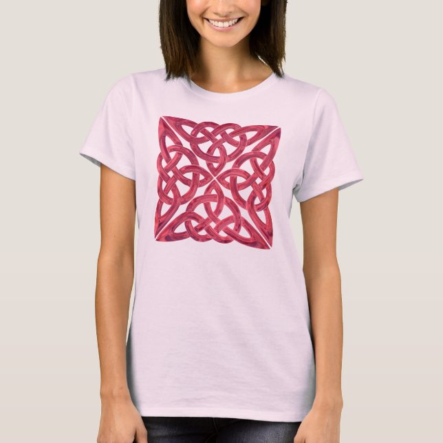 Celtic Knot 4-square glass T-Shirt (Front)