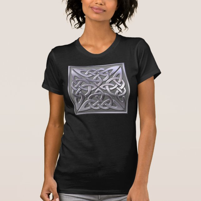 Celtic Knot 4 square-silver T-Shirt (Front)