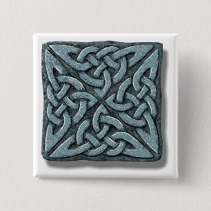 Celtic Knot 4-square Stone 15 Cm Square Badge