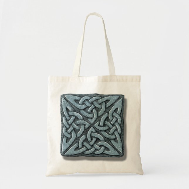 Celtic Knot 4-square Stone Tote Bag (Front)