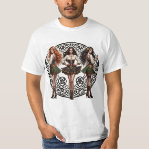 Celtic knot and woman T-Shirt