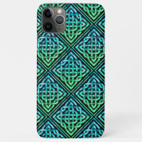 Celtic Knot - Blue Green Black iPhone 11 Max Case