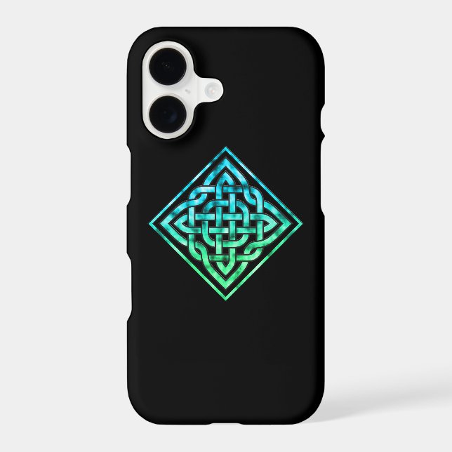 Celtic Knot - Blue Green iPhone 17 Case (Back)
