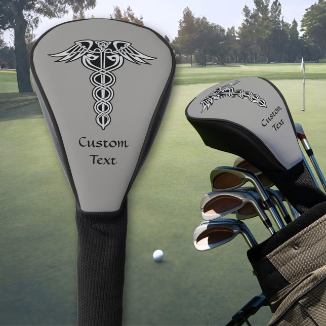 Celtic Knot Caduceus Golf Head Cover (Creator Uploaded)
