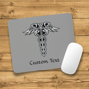 Celtic Knot Caduceus Mouse Mat