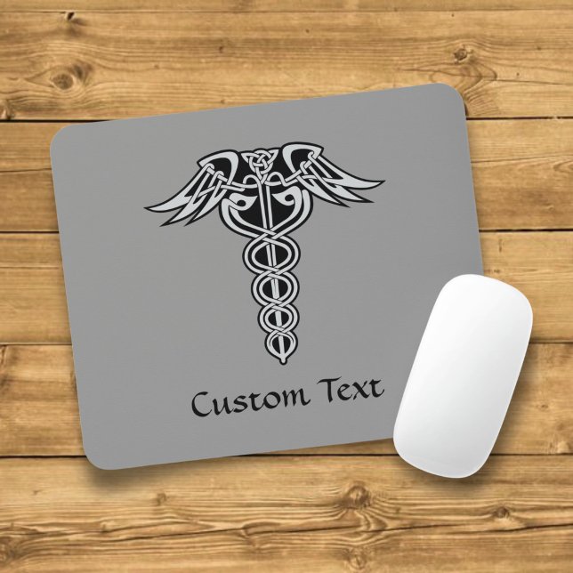 Celtic Knot Caduceus Mouse Mat (Creator Uploaded)