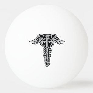 Celtic Knot Caduceus Ping Pong Ball