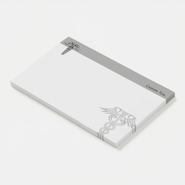 Celtic Knot Caduceus Post-it Notes (Angled)