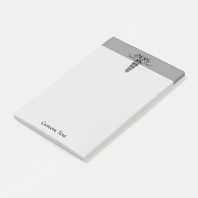 Celtic Knot Caduceus Post-it Notes (Angled)