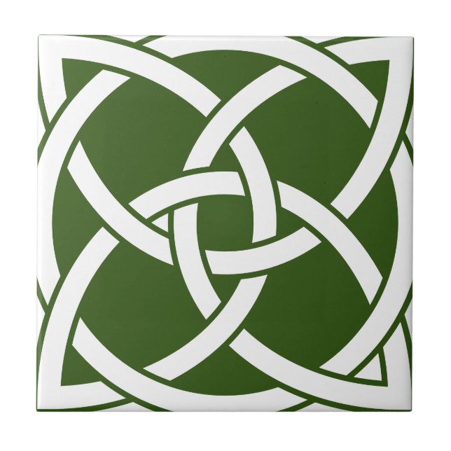 Celtic Knot Ceramic Tile (Front)