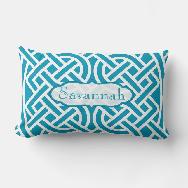 Celtic Knot Choose Colour Personalised Pillow (Front)