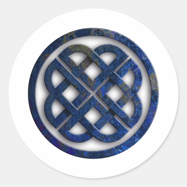 celtic knot classic round sticker (Front)
