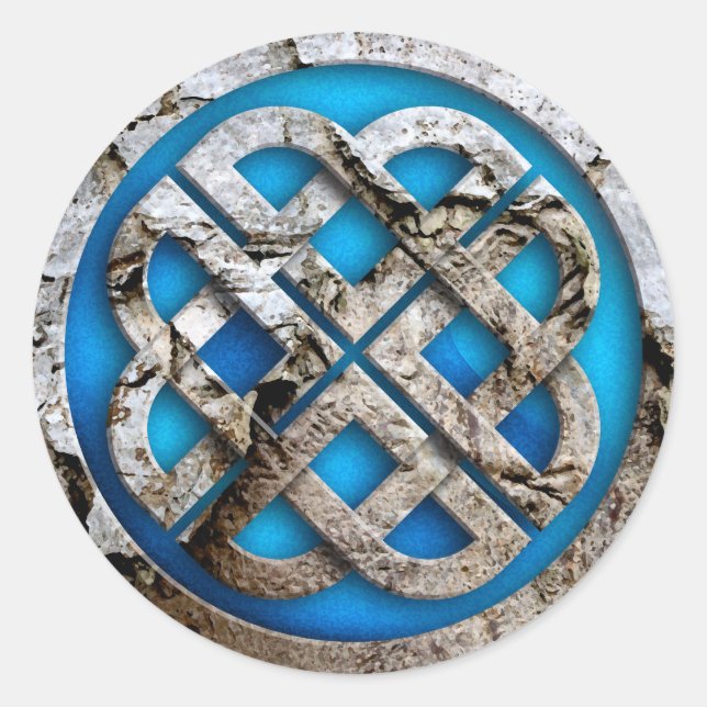 celtic knot classic round sticker (Front)