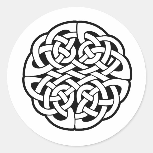 Celtic Knot Classic Round Sticker (Front)