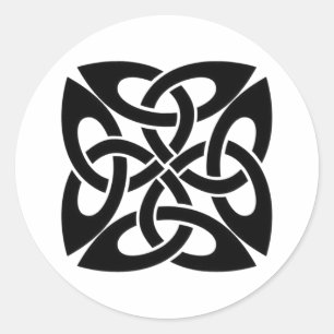 Celtic knot classic round sticker