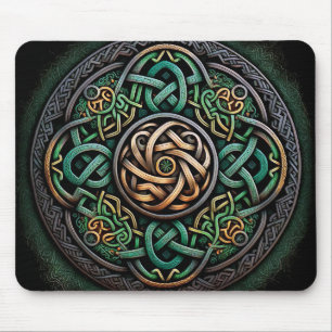 Celtic Knot Colorful Knotwork Mouse Pad
