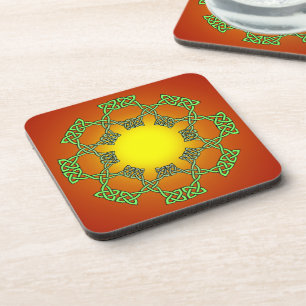 Celtic Knot Cork Coaster