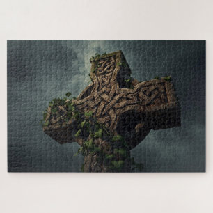 Celtic Knot Cross Jigsaw Puzzle