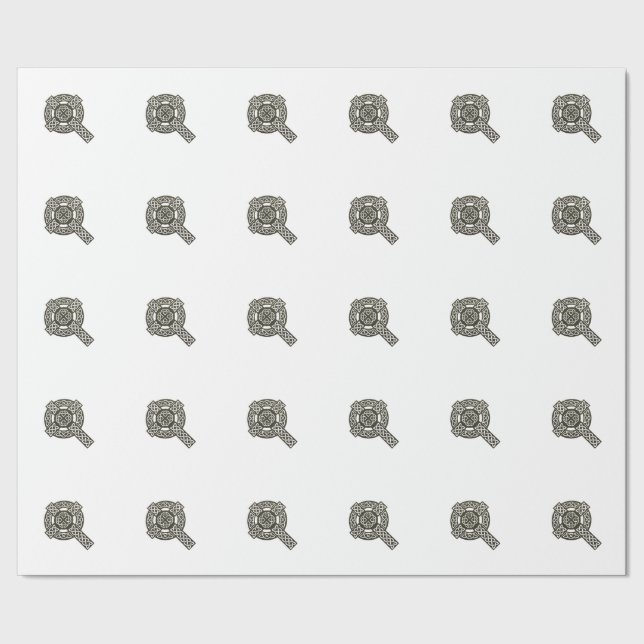 Celtic Knot Cross Wrapping Paper (Seam)