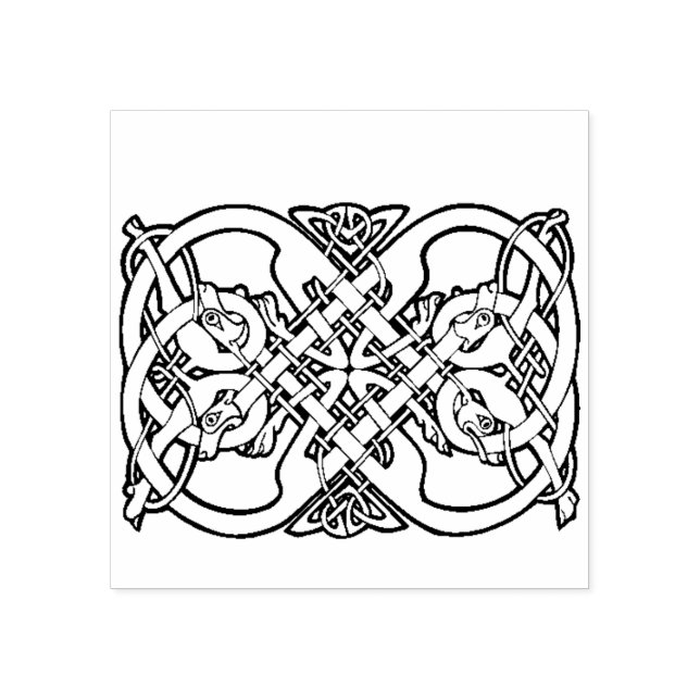 Celtic knot design Rubber stamp (Imprint)
