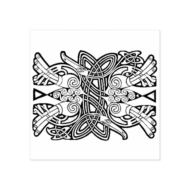 Celtic knot design Rubber stamp (Imprint)