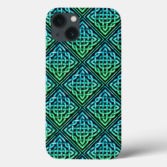 Celtic Knot - Diamond Blue Green Case-Mate iPhone Case (Back)