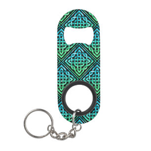 Celtic Knot - Diamond Tile Blue Green