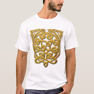 Celtic Knot Dragons – Gold T-Shirt