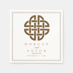 Celtic Knot Elegant Irish Wedding Napkin