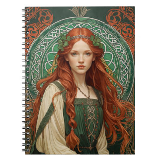 Celtic Knot Girl Spiral Notebook 5