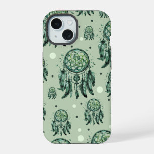 Celtic knot green dreamcatcher iPhone 15 case