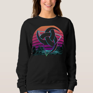 Celtic Knot Horn Of Odin Viking Retro Sweatshirt