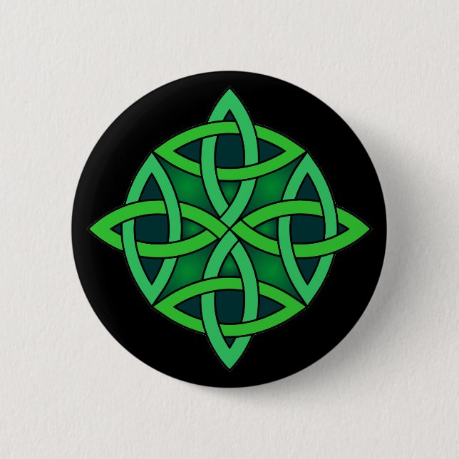 celtic knot ireland ancient symbol pagan irish gre 6 cm round badge (Front)