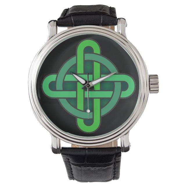 celtic knot ireland ancient symbol pagan irish gre watch (Front)