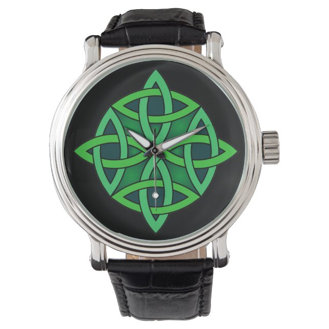 celtic knot ireland ancient symbol pagan irish gre watch (Front)