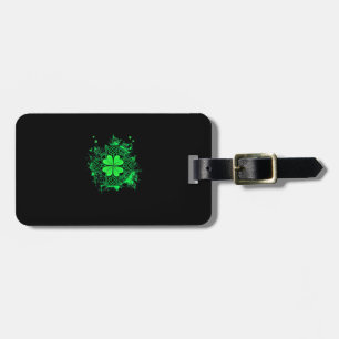 Celtic Knot Irish Shamrock Three Leaf Clover St Pa Luggage Tag