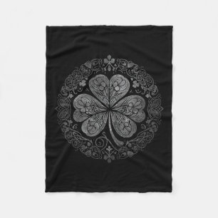 Celtic Knot Leaf Shamrock Funny St Patricks Day Me Fleece Blanket