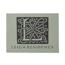 Celtic Knot Letter L Monogram with Family Name
