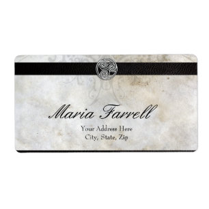 Celtic Knot on Parchment Paper Lrg Label